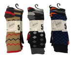 Truckload of MEN 5 PACK JHON WEITZ DRESS SOCKS (1200 PACKS OF 5 )