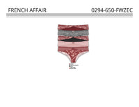 FRENCH AFFAIR 5 PACK MICRO FIBER PANTY,$5.00 EACH