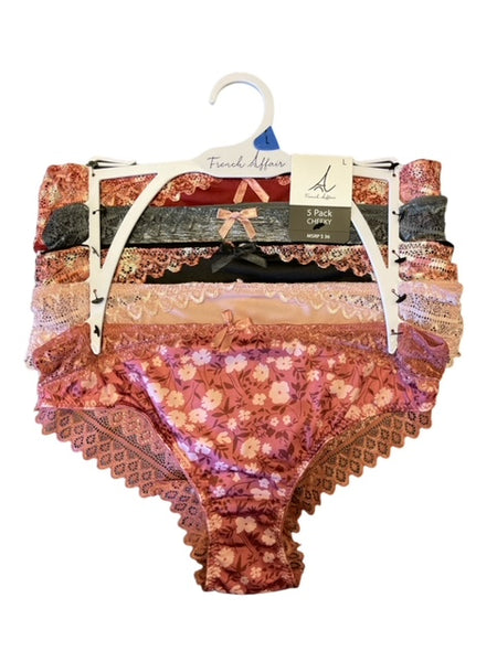 FRENCH AFFAIR 5 PACK MICRO FIBER PANTY,$5.00 EACH