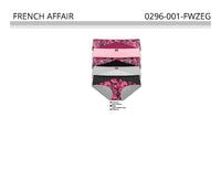 FRENCH AFFAIR 5 PACK MICRO FIBER PANTY,$5.00 EACH