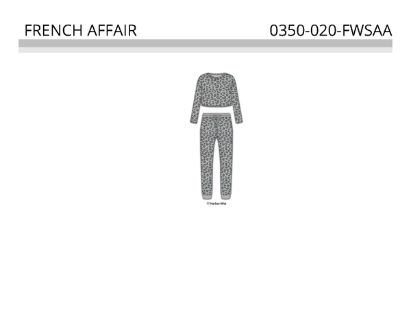 FRENCH AFFAIR 2PC LONG SLEEVE PJ, $3.50 EACH