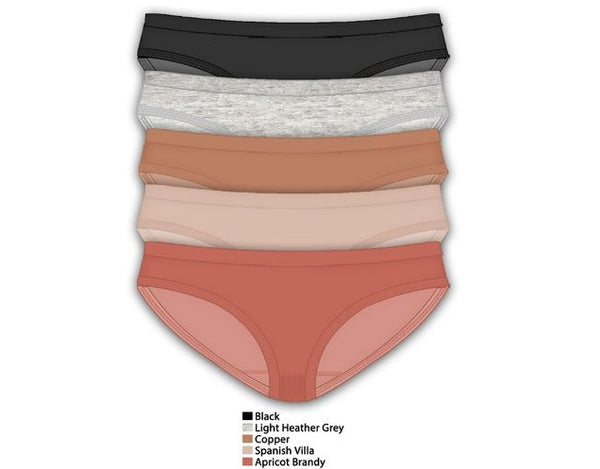 FRENCH AFFAIR 5 PACK SEAMLESS PANTY,$5.00 EACH