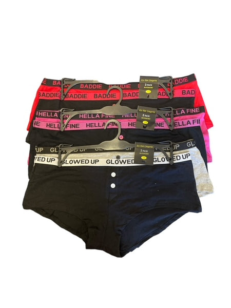 ICY HOT PLUS SIZE 2 PACK LADIES BOY SHORT, $2.00