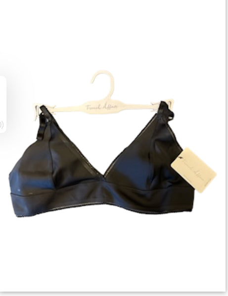 LADIES FRENCH AFFAIR NON PADDED BLACK BRA ON HANGER,$2.00 EACH