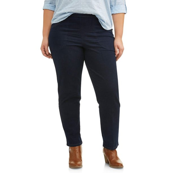Just My Size Women's Plus Size Pull on Stretch Woven /Denim Pants, $5. –  Golden Touch