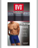 3 PACK  BVD 1ST Q MEN BLACK BOXER BRIEFS,$6.50 A PACK