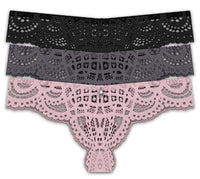 FRENCH AFFAIR 3 PACK LADIES LACE UNDERWEAR,$ 2.50 A PACK