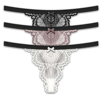 FRENCH AFFAIR 3 PACK LADIES LACE UNDERWEAR,$ 2.50 A PACK