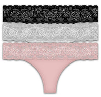 FRENCH AFFAIR 3 PACK LADIES LACE UNDERWEAR,$ 2.50 A PACK