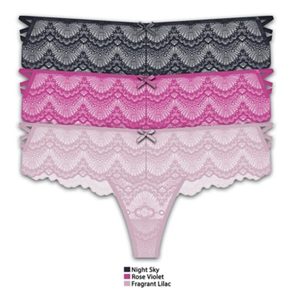 FRENCH AFFAIR 3 PACK LADIES LACE UNDERWEAR,$ 2.50 A PACK