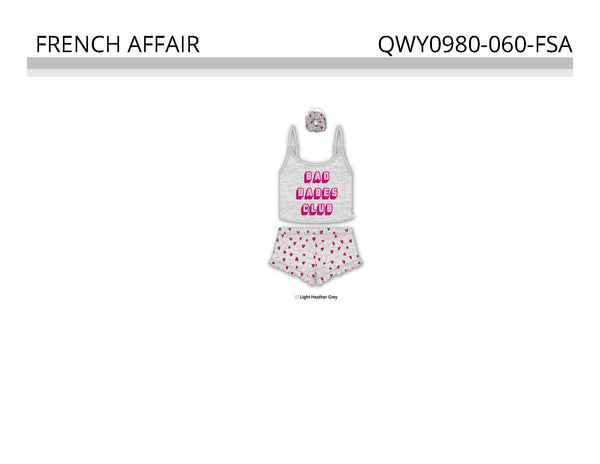 FRENCH AFFAIR WOMEN 2PC SLEEP WEAR SET, $3.50