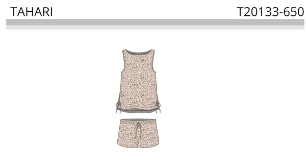 TAHARI 2PC SHORT PJ SET , $5.00