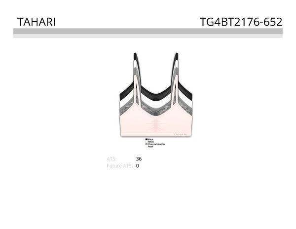 TAHARI 4 PACK GIRLS BRA,$4.00 EACH