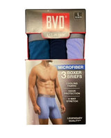 3 PACK  BVD 1ST Q MEN BOXER BRIEFS,4 WAY STRETCH ,$6.50 A PACK