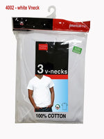 3 PACK AMERICAN FIT MEN WHITE V-NECK $ 4.50 A PACK