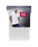 5 PACK BVD 1 ST Q  MEN WHITE V- NECK, $10.00 A PACK