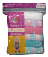 6 PACK 1ST Q FOL  TODDLER GIRL BRIEFS,$3.50 A PACK