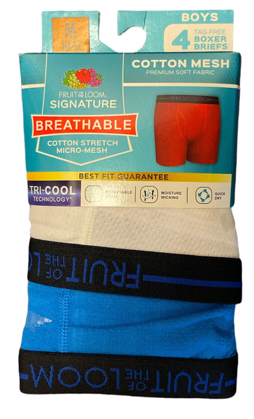 FRUIT OF THE LOOM 4 PACK 1ST Q BOYS BOXER BRIEFS , $4.50 A PACK – Golden  Touch