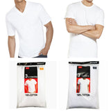 3 PACK AMERICAN FIT MEN WHITE V-NECK $ 4.50 A PACK