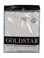 GOLD STAR WHITE CREW NECK, $3.00