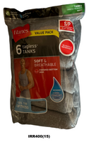 HANES 6 PACK MEN COLOR A-SHIRT, $7.00A PACK