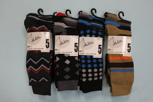 5 PACK JOHN WEITZ MEN DRESS SOCKS,$3.00 a Pack