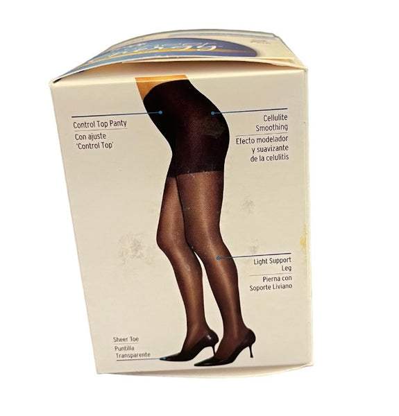 2 Pairs Sheer Energy Control Top Leg Pantyhose, $2.00 (A PACK OF 2) –  Golden Touch