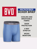 3 PACK  BVD 1ST Q MEN BOXER BRIEFS,4 WAY STRETCH ,$6.50 A PACK