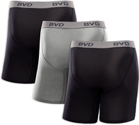 3 PACK  BVD 1ST Q MEN BOXER BRIEFS,4 WAY STRETCH ,$6.50 A PACK